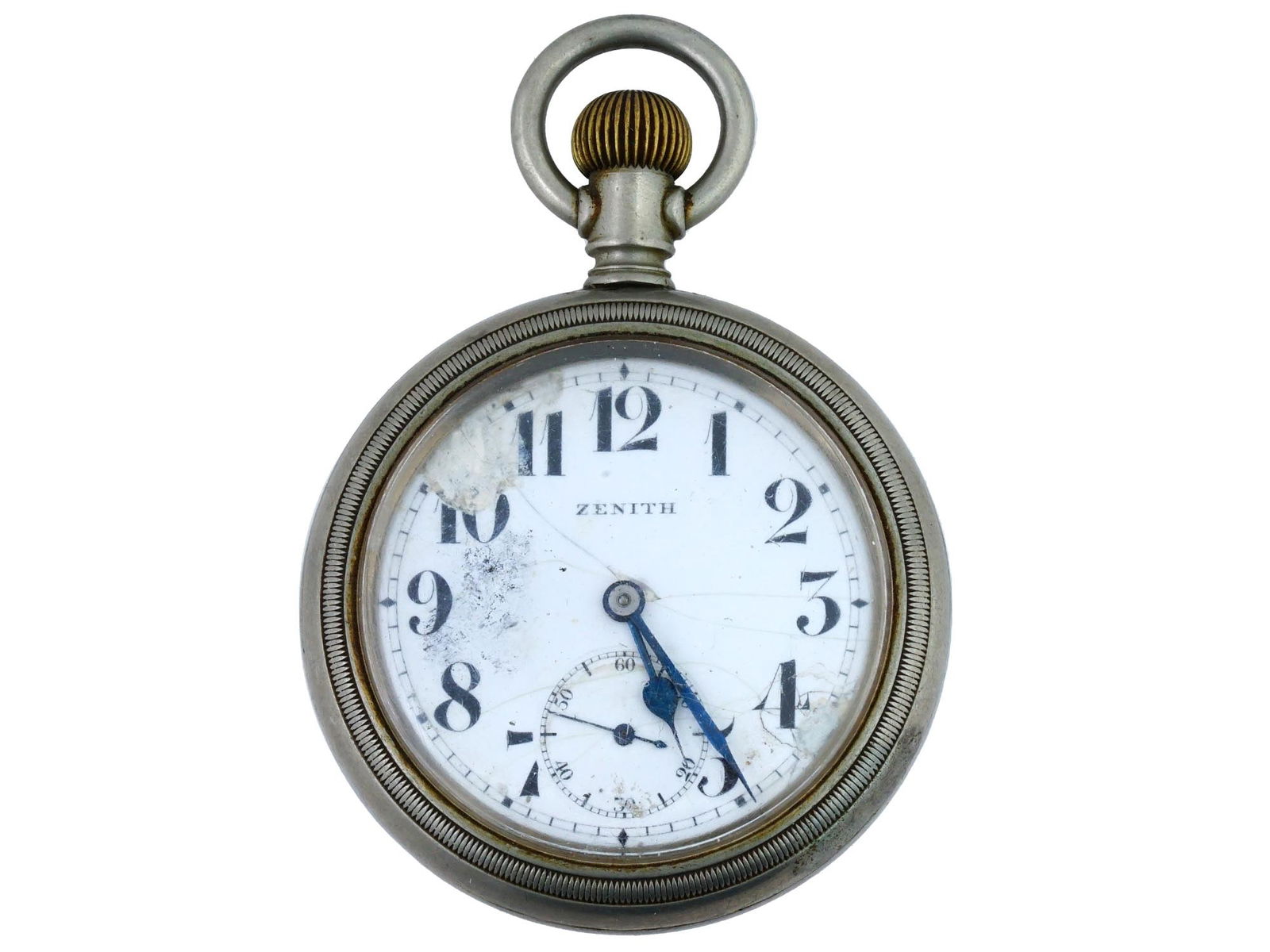 ANTIQUE ZENITH OPEN FACE POCKET WATCH (1 of 5)