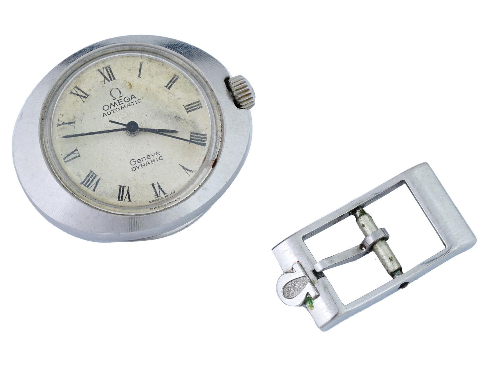 ANTIQUE OMEGA AUTOMATIC WRIST WATCH WITHOUT STRAP (1 of 9)