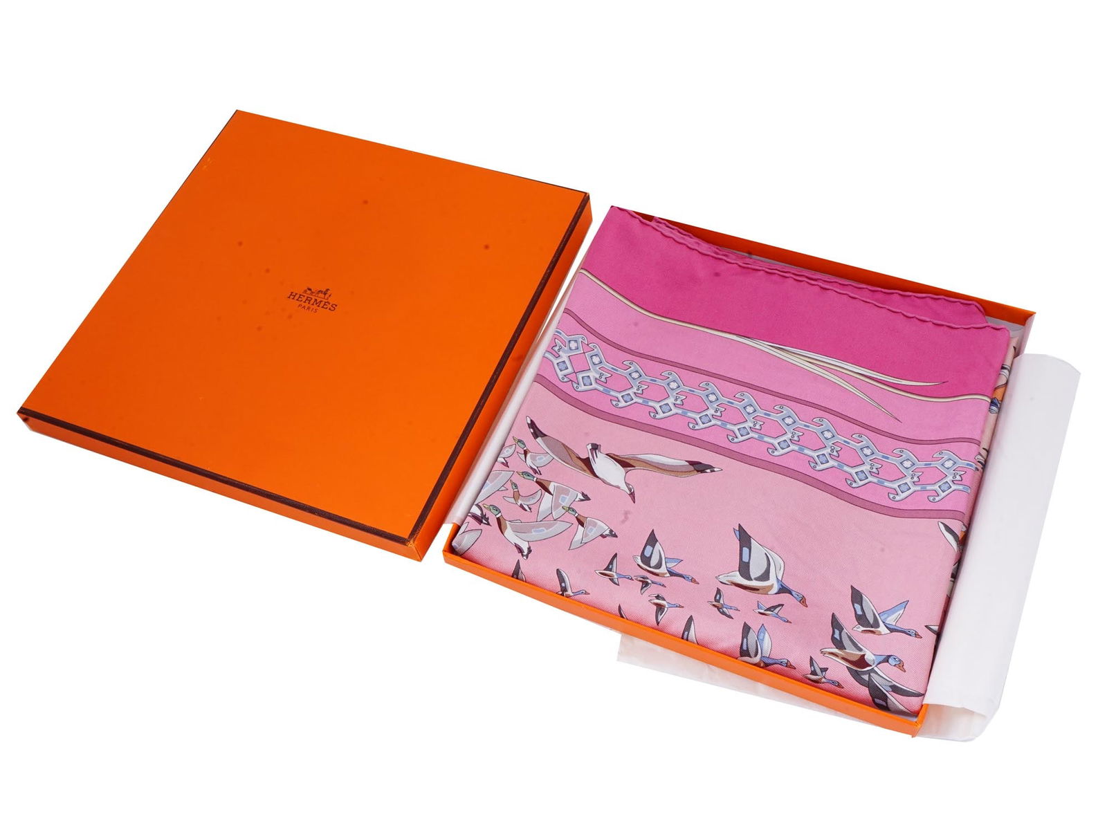 2003 FRENCH HERMES ANNIE FAIVRE LIBRES COMME LAIR SCARF (1 of 12)