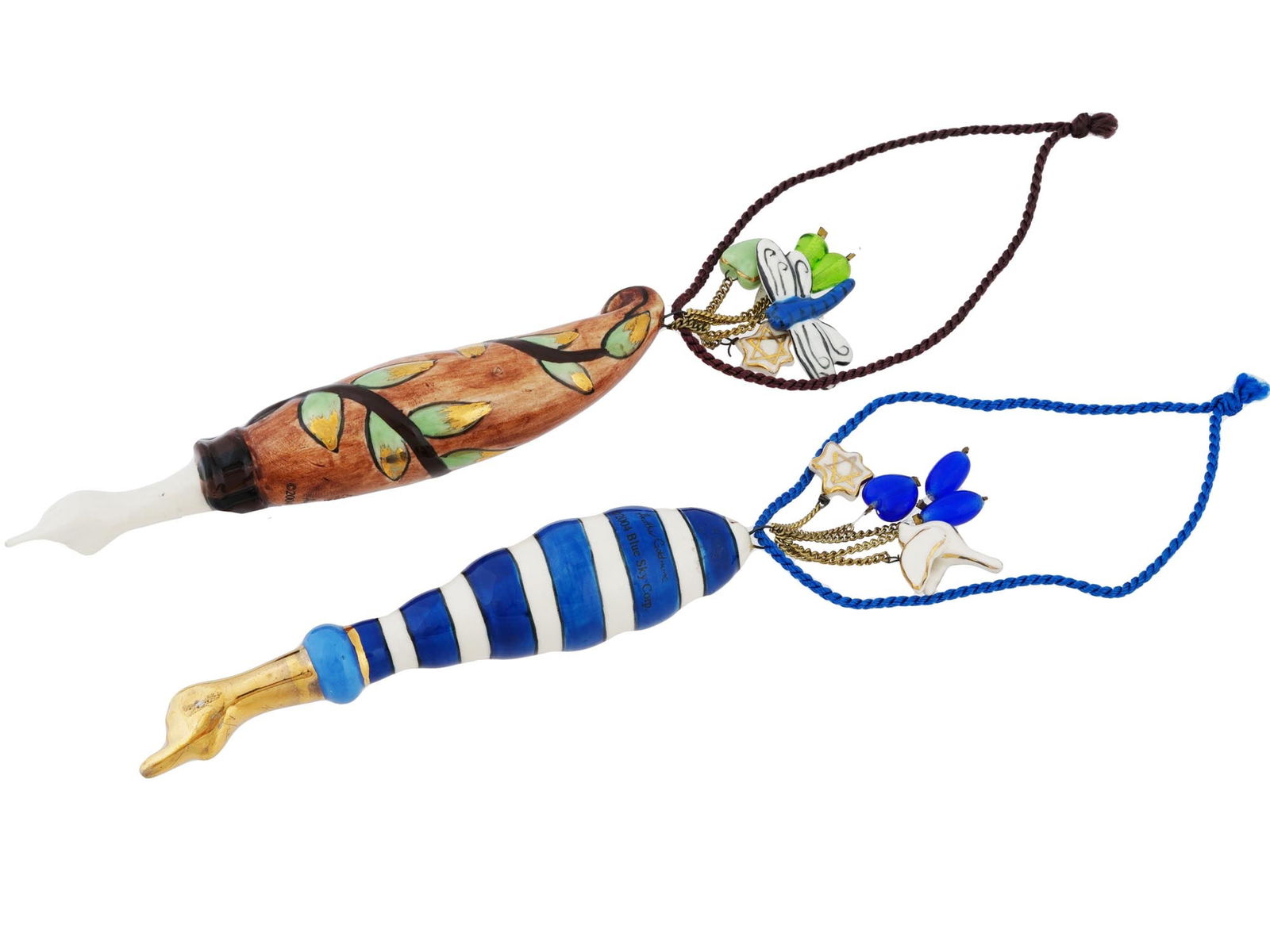 AMERICAN BLUE SKY JUDAICA CERAMIC TORAH POINTERS (1 of 4)