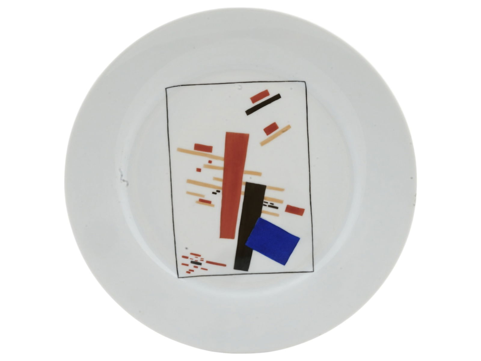 RUSSIAN PORCELAIN PLATE AFTER KAZIMIR MALEVICH (1 of 4)