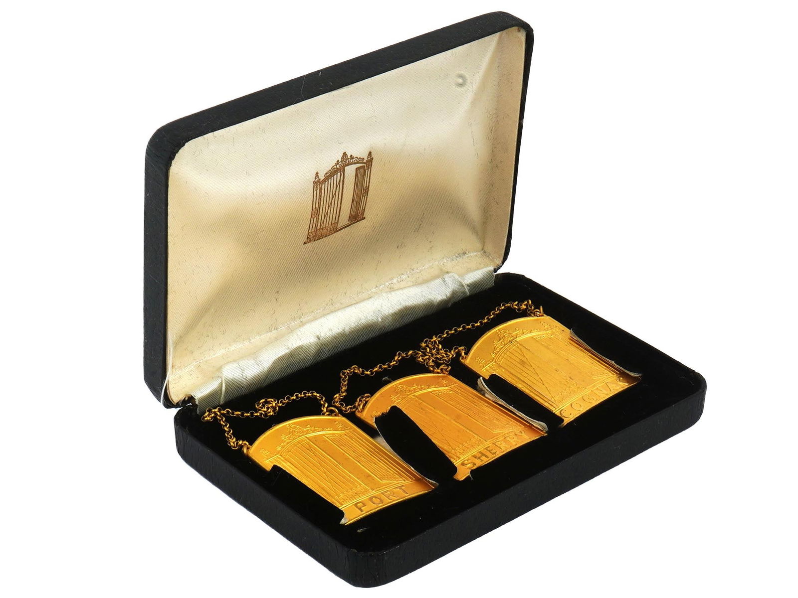 21 CLUB NYC SPORRONGS GILT BRONZE LIQUOR BOTTLE LABELS (1 of 6)