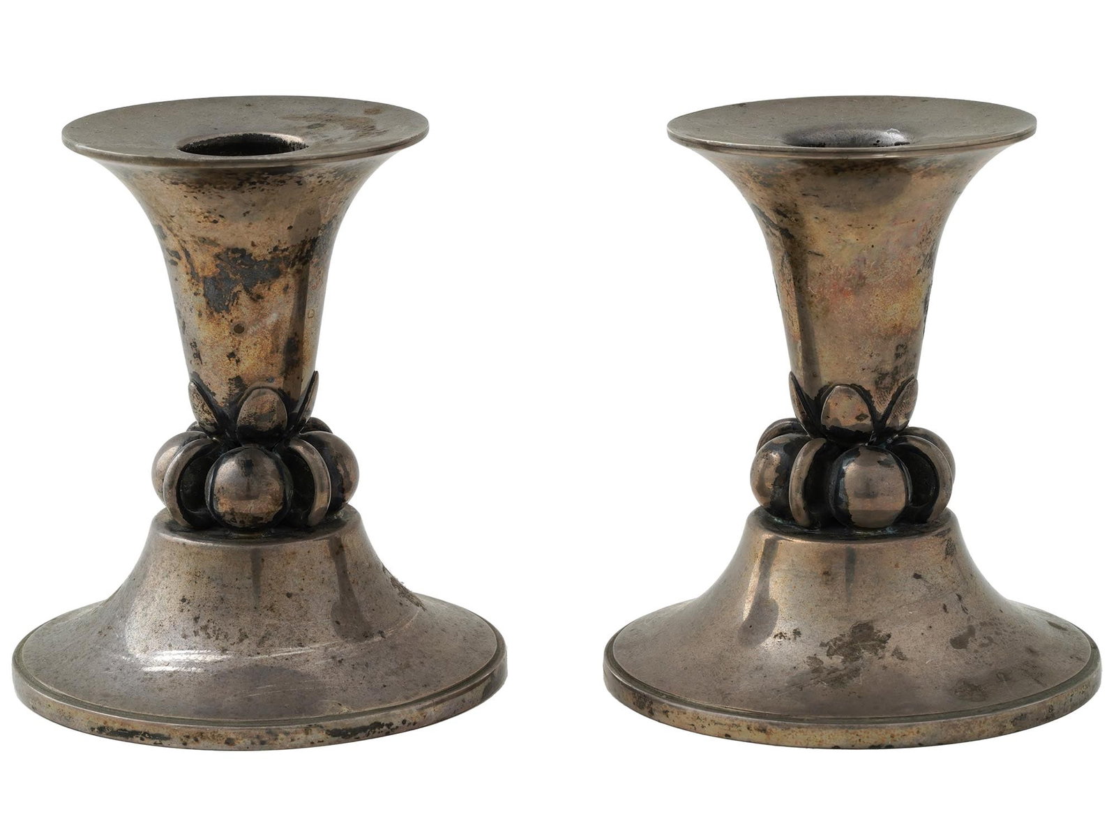 MID 20TH CEN LA PAGLIA STERLING SILVER CANDLE STICKS (1 of 6)