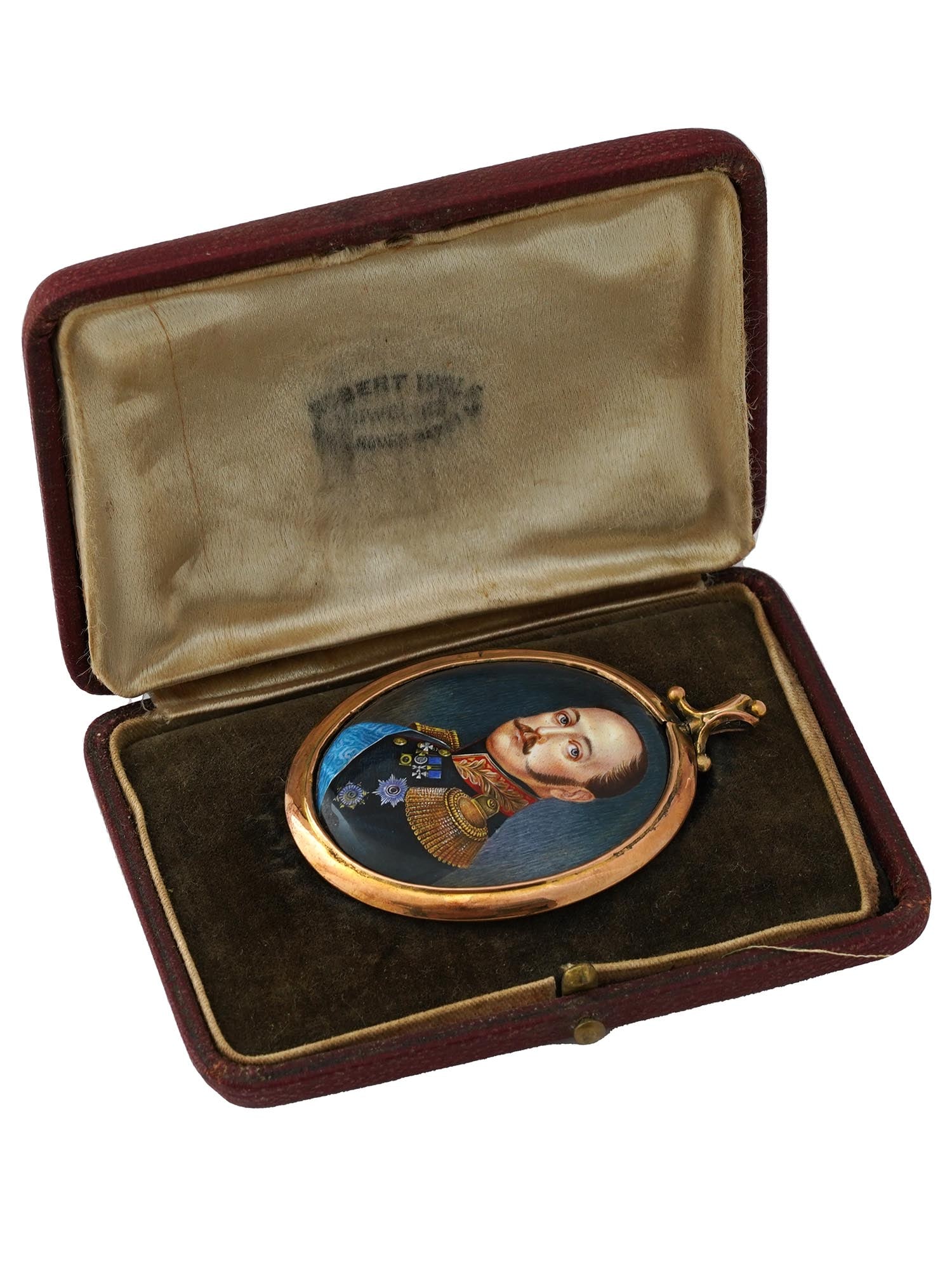 ANTIQUE RUSSIAN MINIATURE PORTRAIT OF NICHOLAS I (1 of 5)