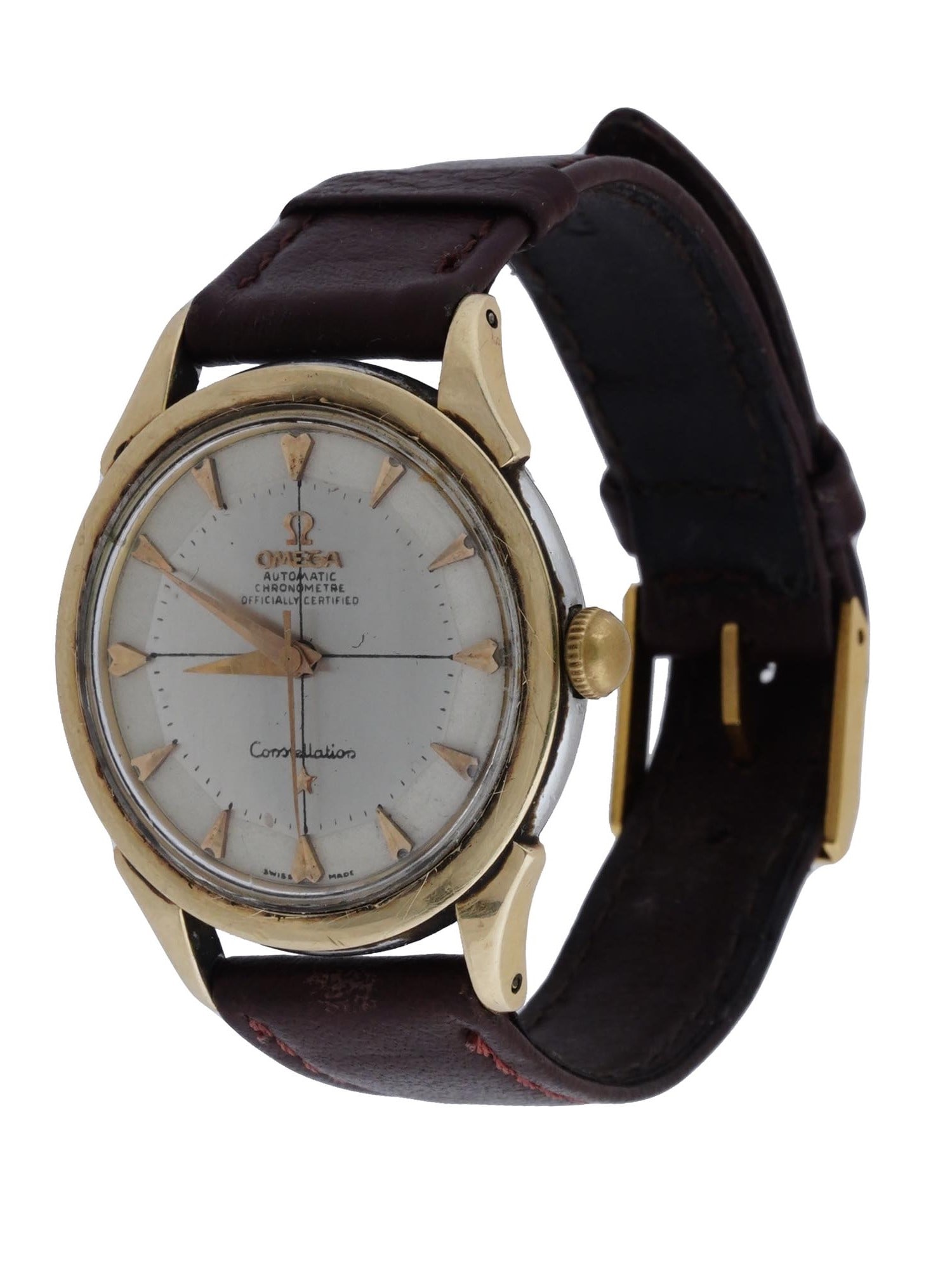 1960S OMEGA CONSTELLATION 18K GOLD WRIST WATCH (1 of 6)