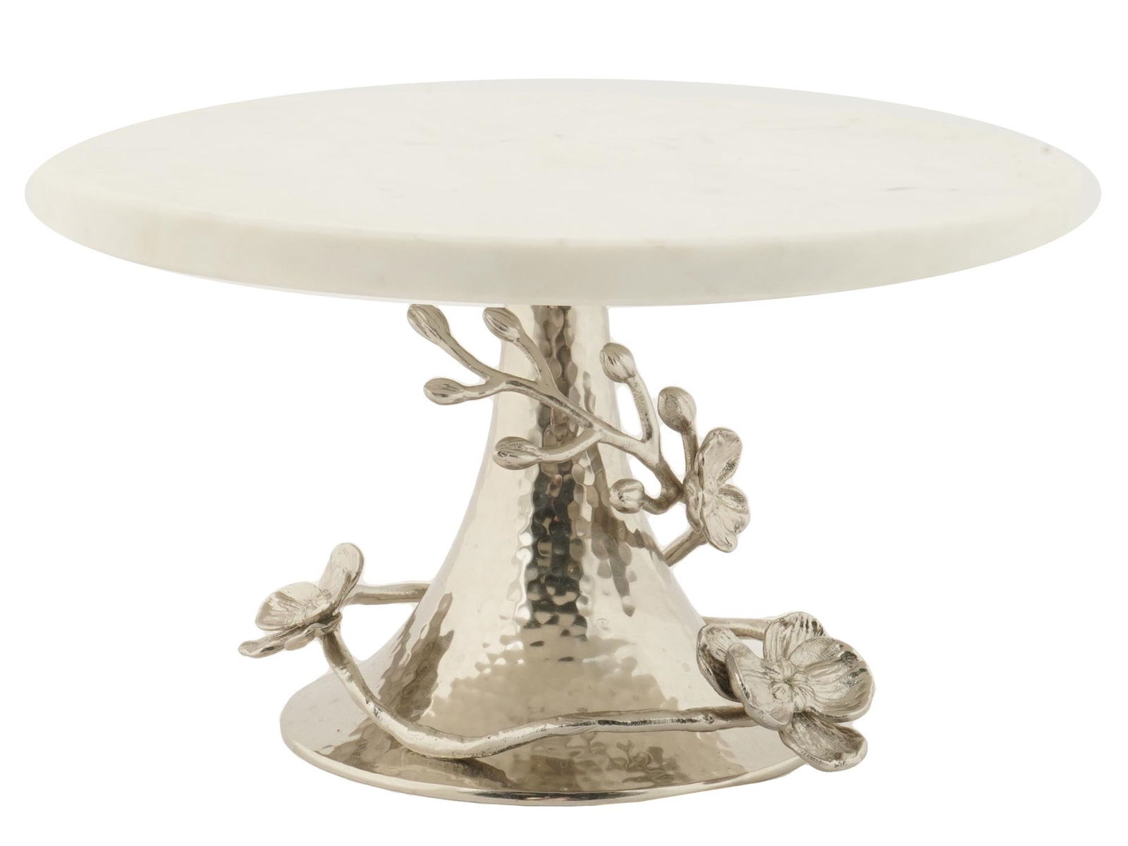 HAMMERED NICKEL PLATED CAKE STAND BY MICHAEL ARAM (1 of 6)