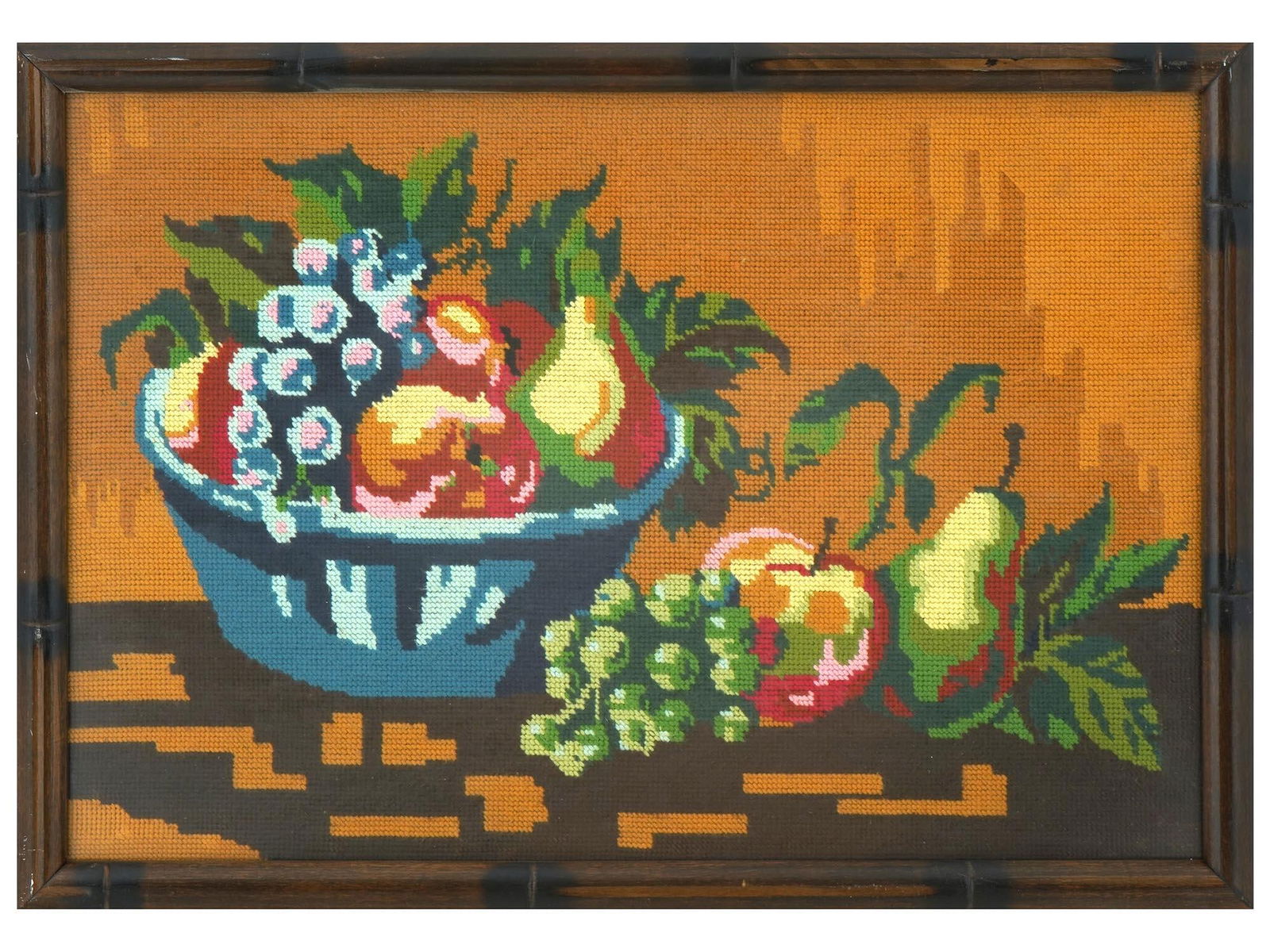 STILL LIFE NEEDLEPOINT IN THE MANNER OF PAUL CEZANNE (1 of 5)