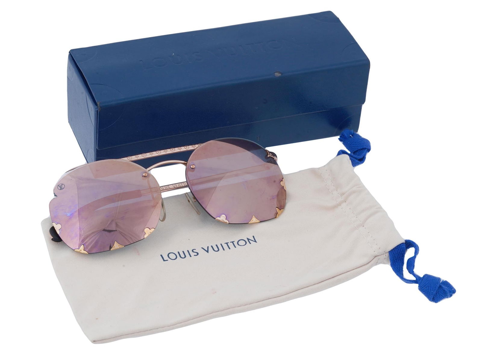 LOUIS VUITTON ROSE GOLD DIVA SUNGLASSES IOB (1 of 7)
