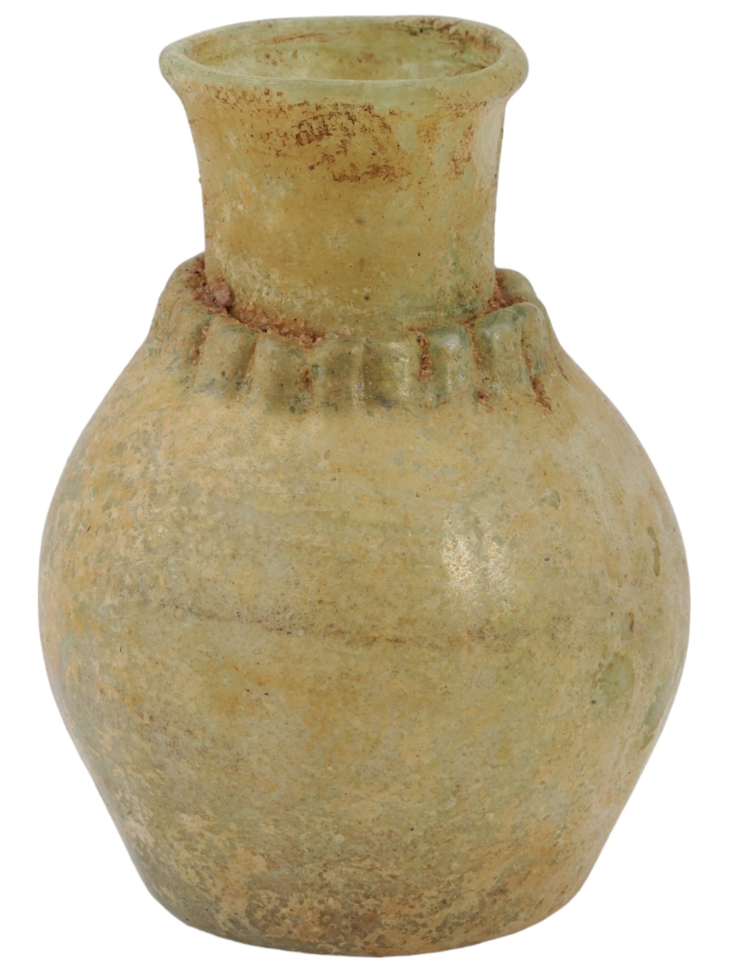 ANCIENT ROMAN DECORATED GLASS BOTTLE PERFUME SPRINKLER (1 of 7)