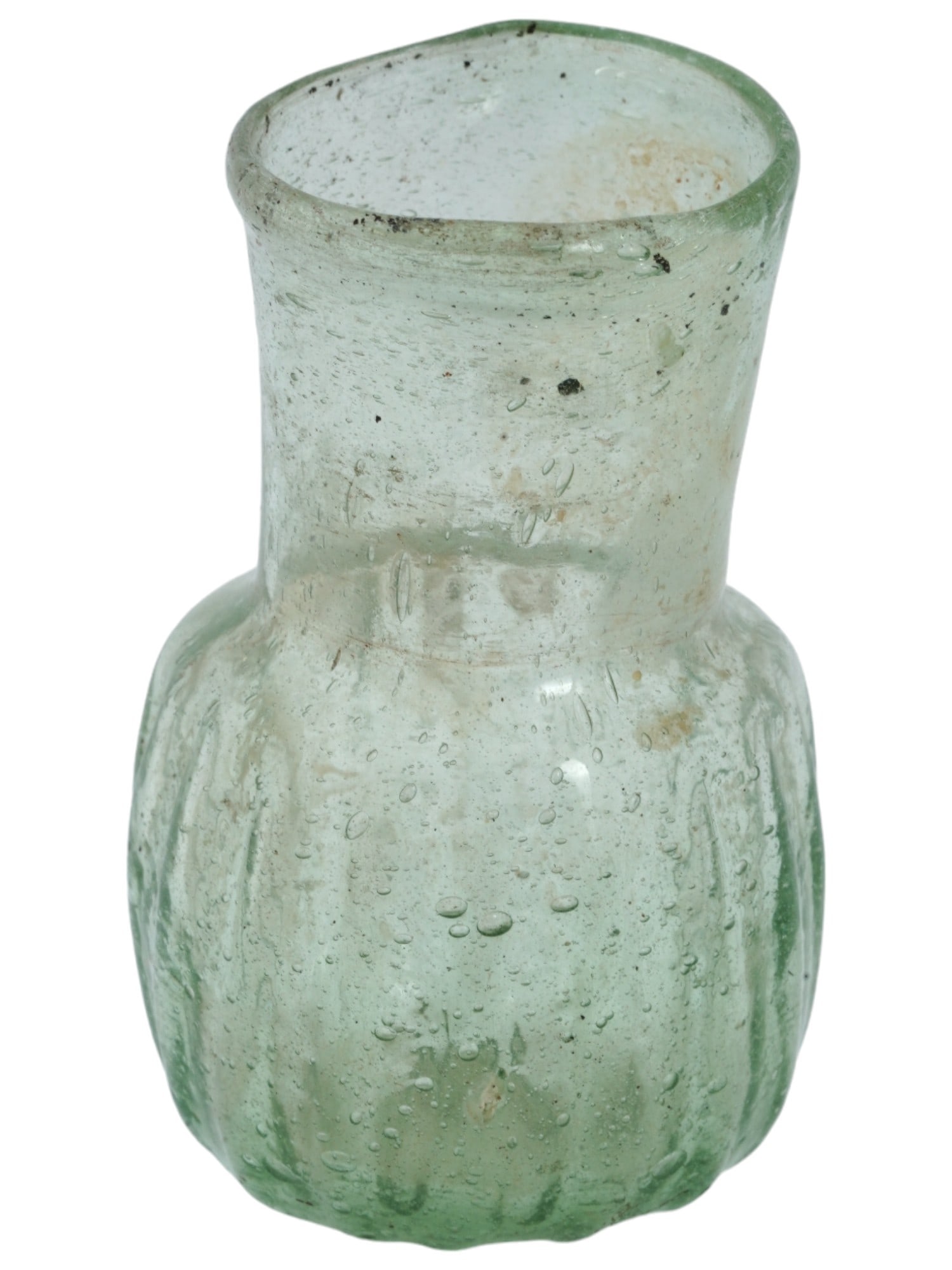 1ST 2ND CEN AD ANCIENT ROMAN BLUE GLASS OIL VIAL (1 of 5)