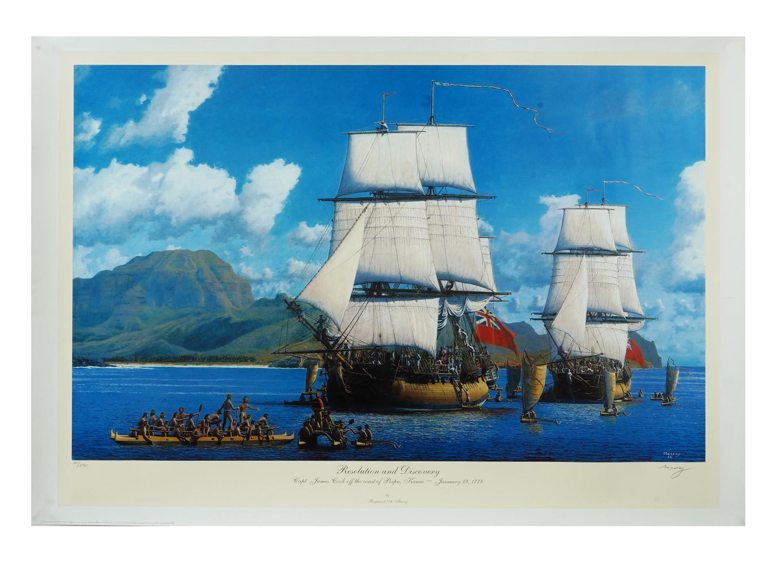 SIGNED LITHOGRAPH PRINT RAYMOND MASSEY 1994 (1 of 5)