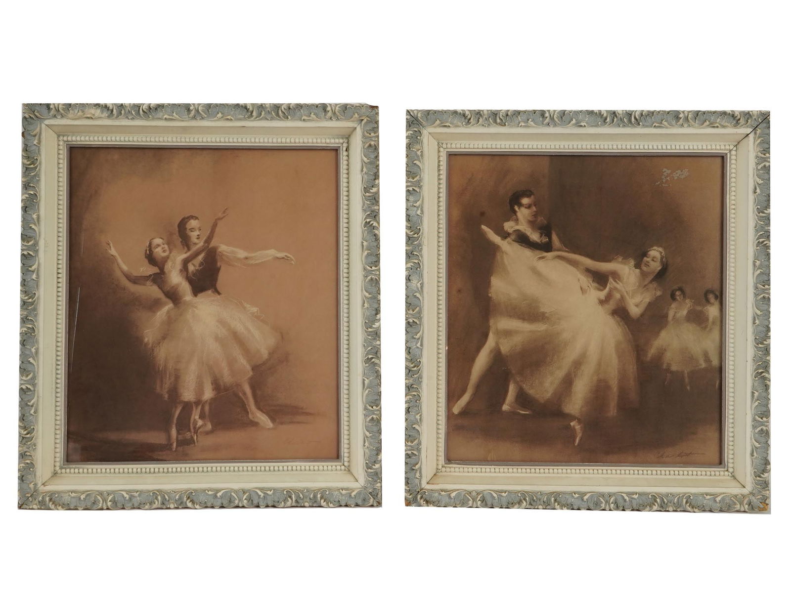 FRENCH BALLET SCENE PRINT AFTER RAYMOND CHARLOT (1 of 6)