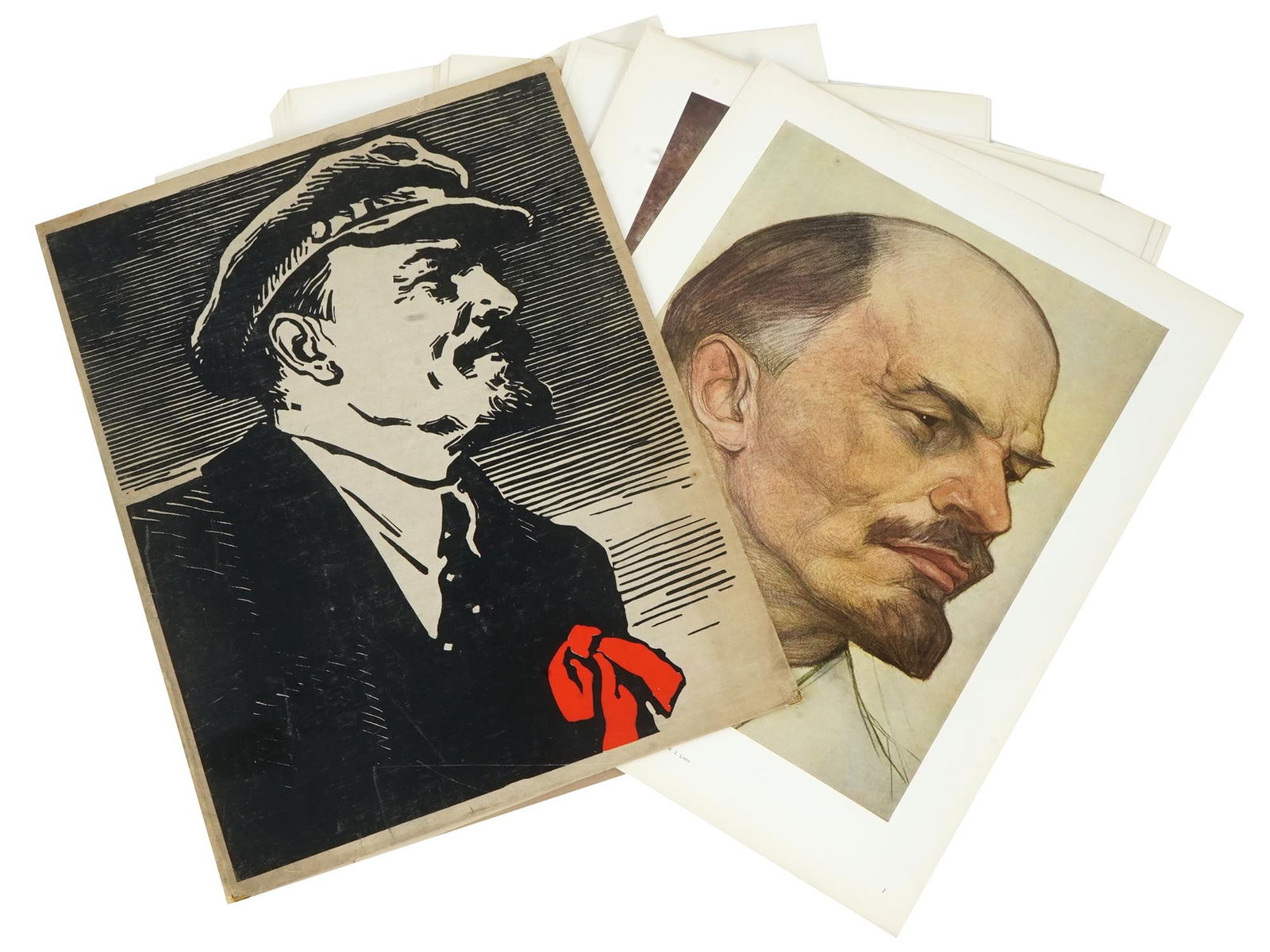 SET OF 40 RUSSIAN SOVIET POSTERS W VLADIMIR LENIN (1 of 12)