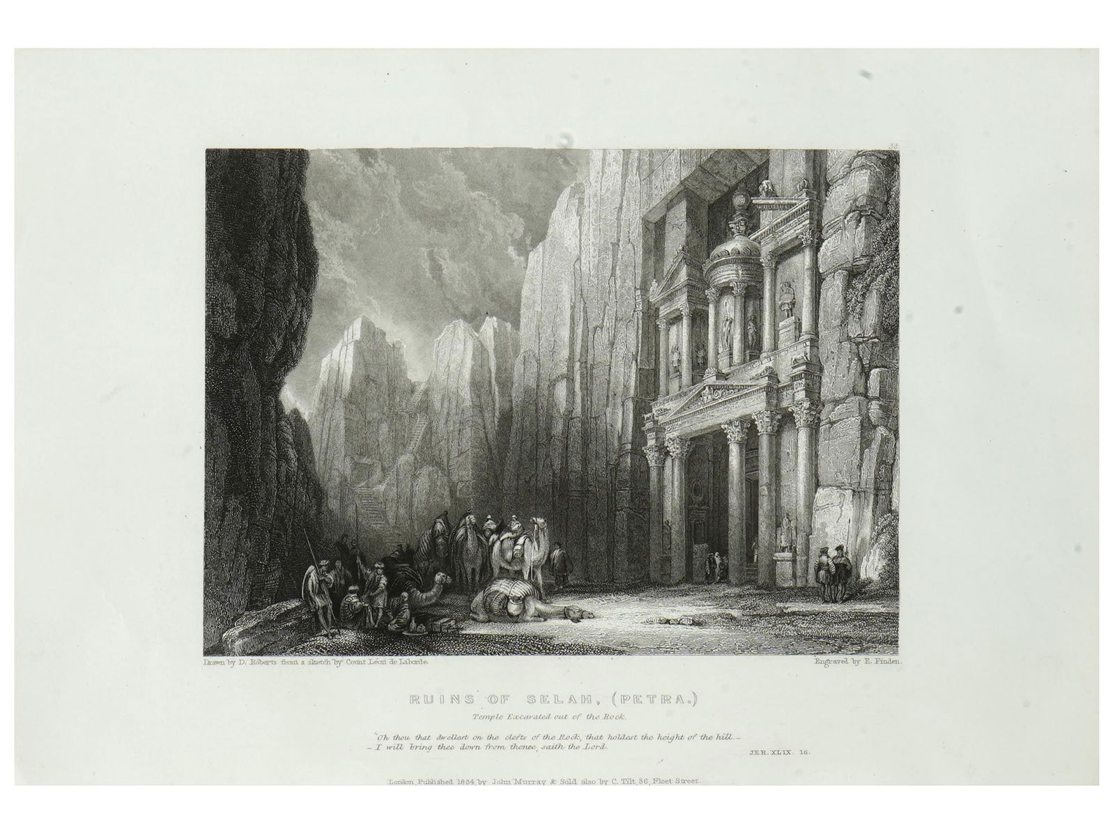 ANTIQUE SCOTTISH PETRA ENGRAVING BY DAVID ROBERTS (1 of 7)