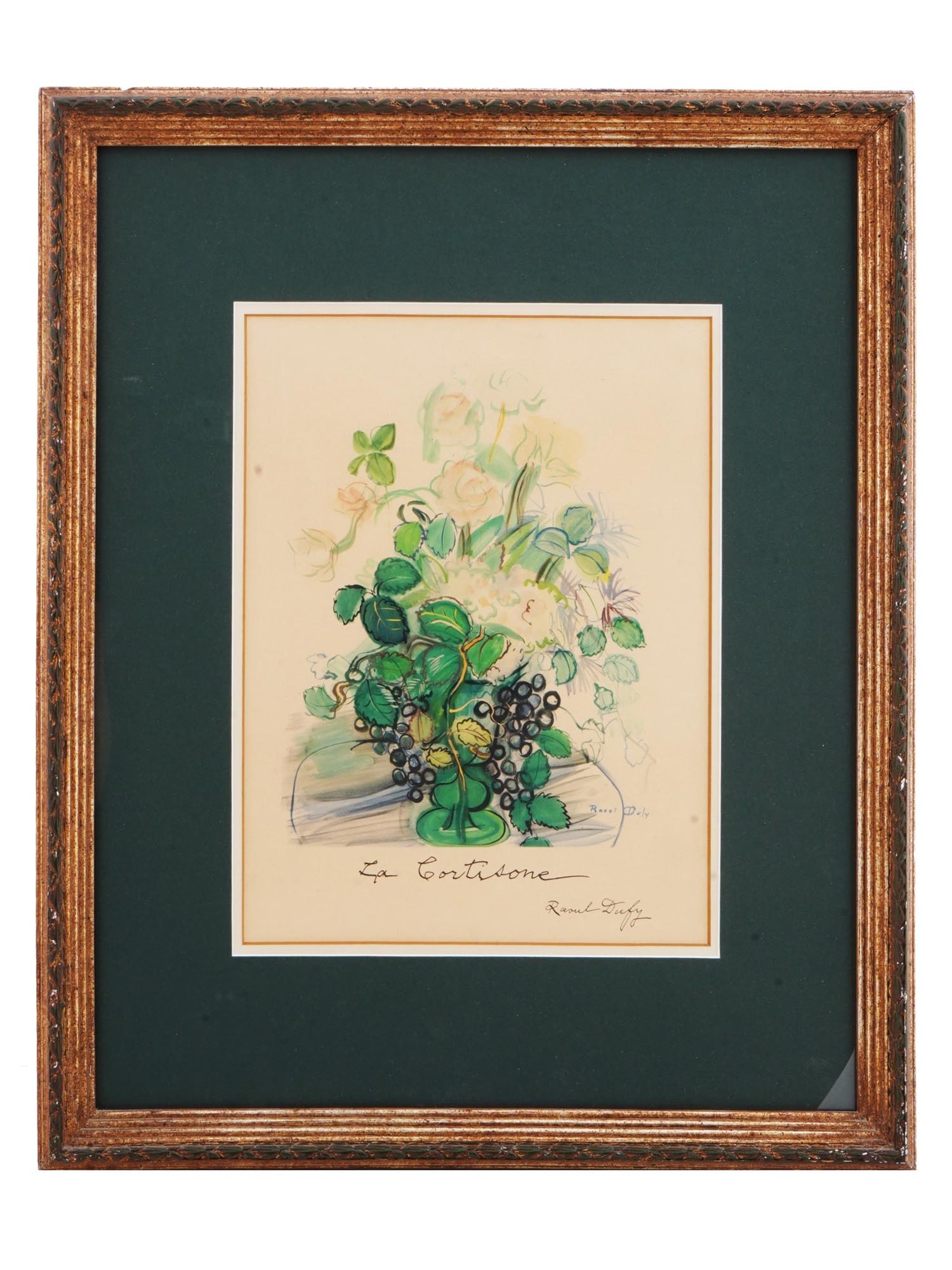 MID 20TH C. FRENCH FLORAL STILL LIFE LITHOGRAPH BY RAOUL DUFY (1 of 6)