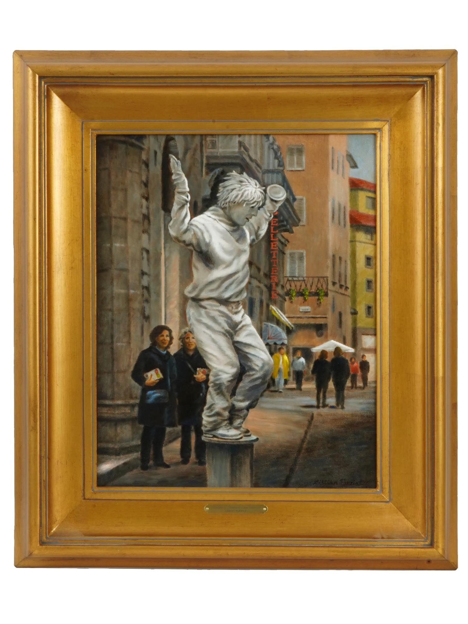 ITALIAN STREET VIEW OIL PAINTING BY LILLIAN FORZIAT (1 of 6)