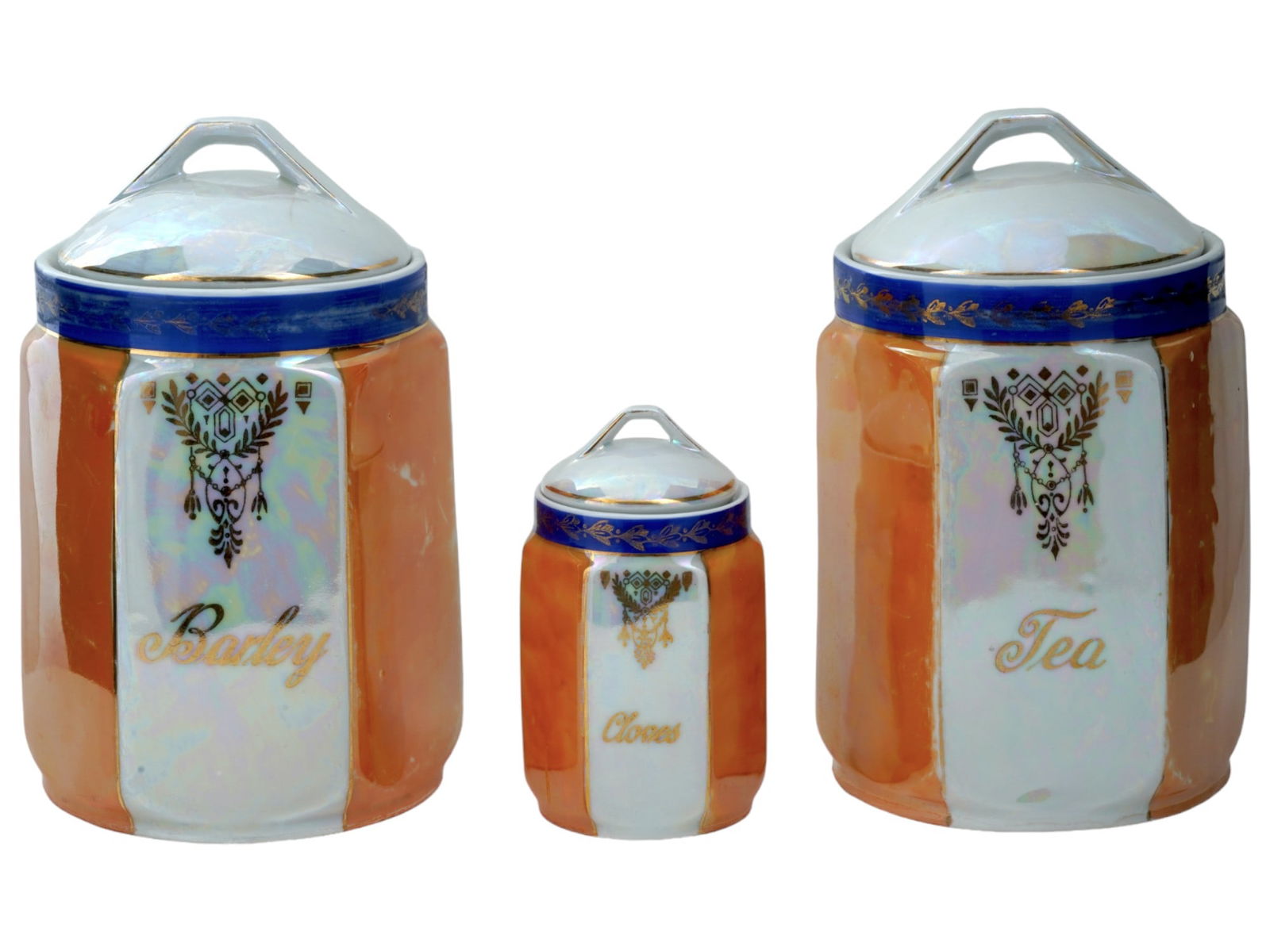 VINTAGE CZECHOSLOVAKIAN PORCELAIN KITCHENWARE SET 3 PCS (1 of 13)