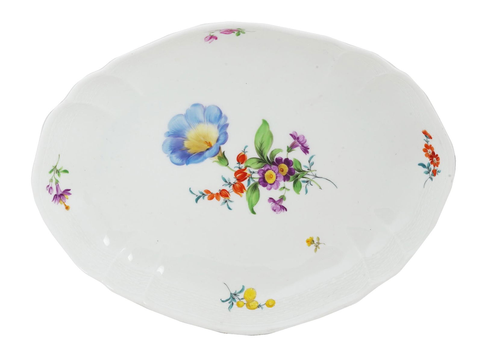 ANTIQUE GERMAN PORCELAIN SERVING DISH BY MEISSEN (1 of 8)