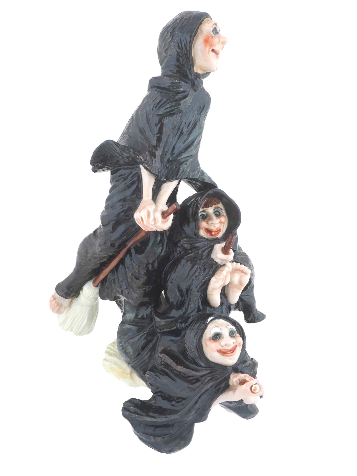 SPANISH ALGORA PORCELAIN THREE WITCHES FIGURINE (1 of 9)