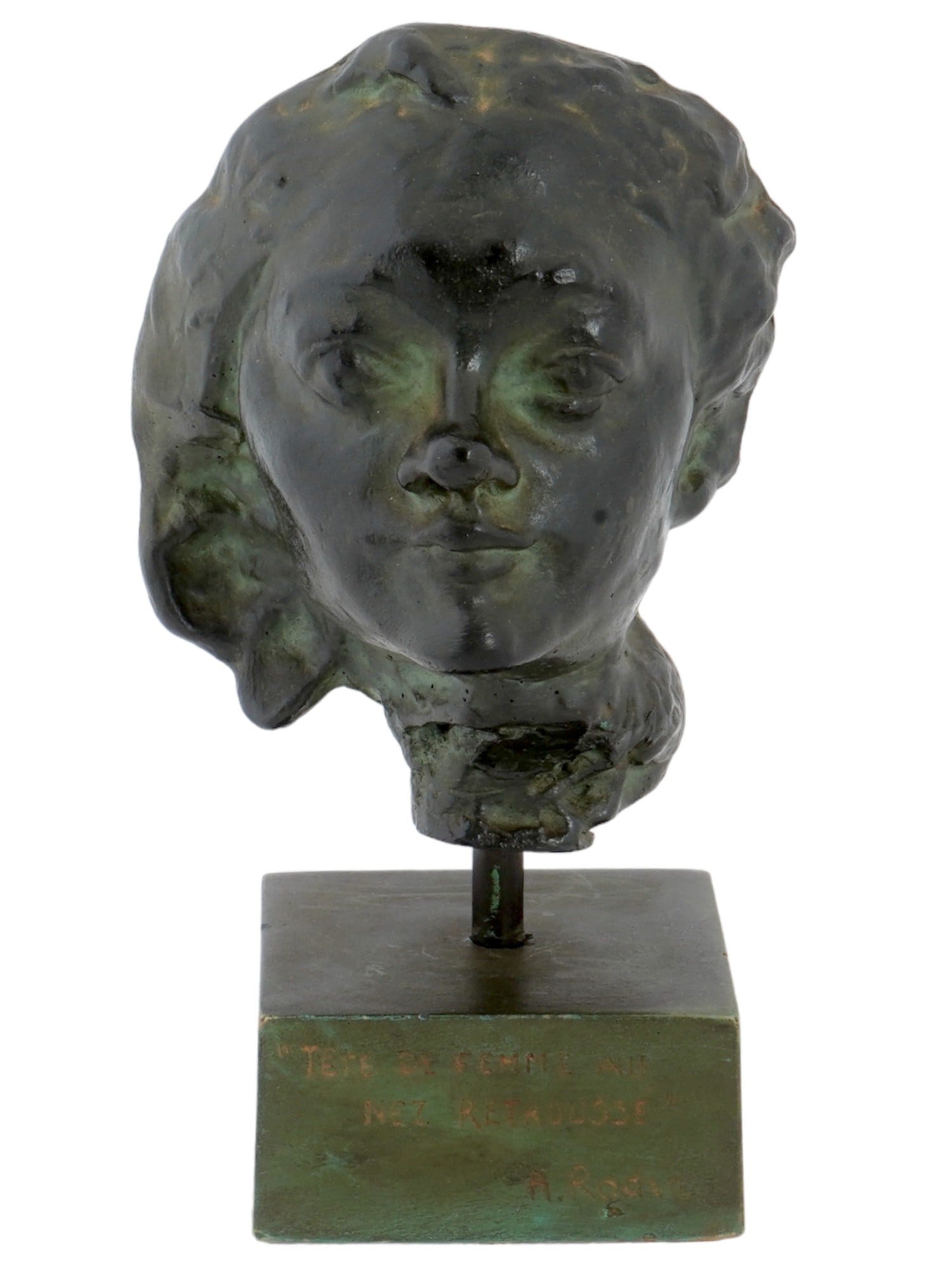 FRENCH COMPOSITE HEAD OF WOMAN AFTER AUGUSTE RODIN (1 of 9)