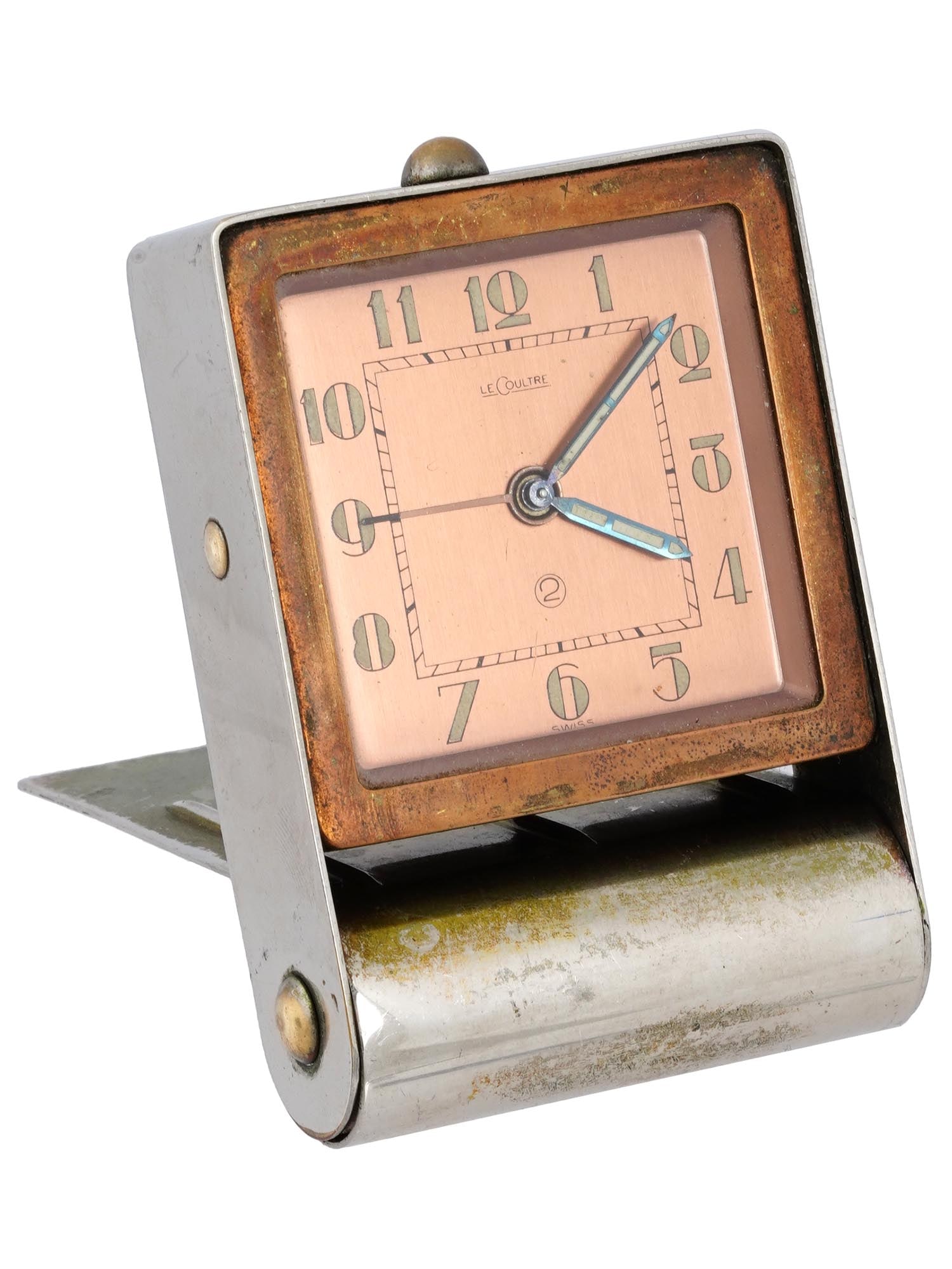 ART DECO JAEGER LE COULTRE TWO DAY TRAVEL CLOCK (1 of 6)