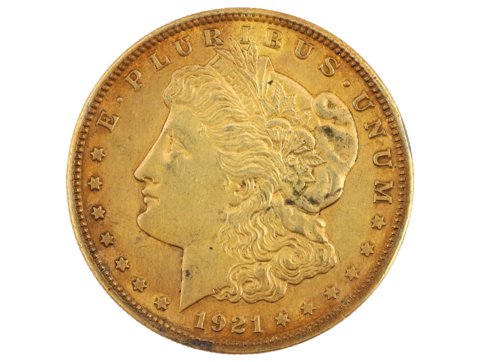 1921 AMERICAN SILVER MORGAN ONE DOLLAR COIN (1 of 3)