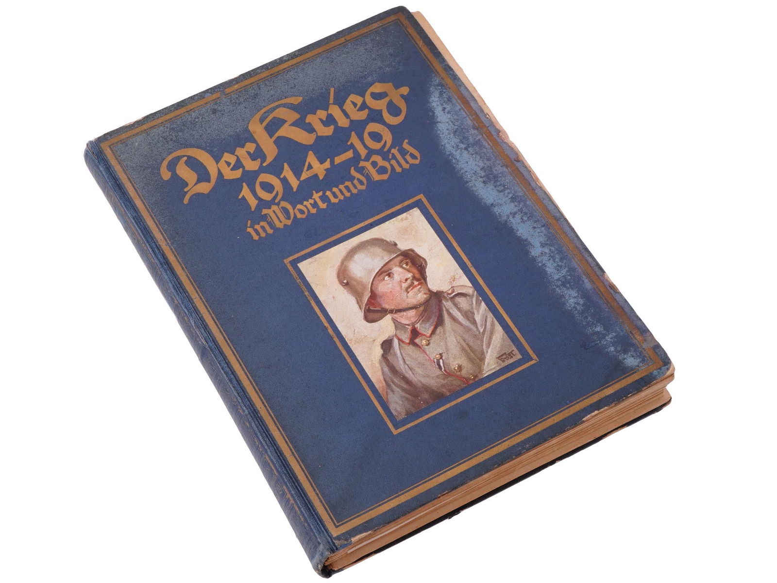 WWI GERMAN BOOK DER KRIEG IN WORT UND BILD VOL 1 (1 of 8)