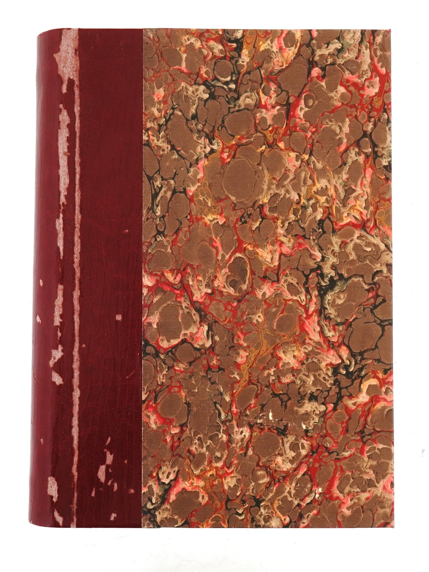 1907 RUSSIAN BOOK ATONEMENT BY VLADIMIR SEMENOV: Atonement by Vladimir Semenov. Published by M.O. Wolf Typography, Saint Petersburg, 1907. Custom-made marble paper hardcover with leather binding. Vladimir Semenov, 1867 to 1910, was a Russian militar