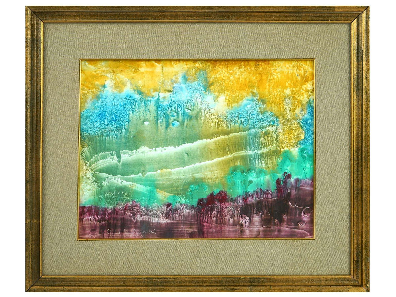 MIXED MEDIA PAINTING BY EUGENE VON BRUENCHENHEIM (1 of 7)