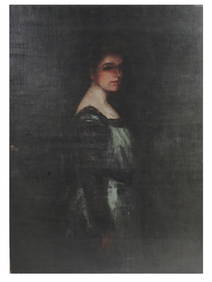 ROBERT HENRI ANTIQUE AMERICAN PORTRAIT PAINTING (1 of 5)