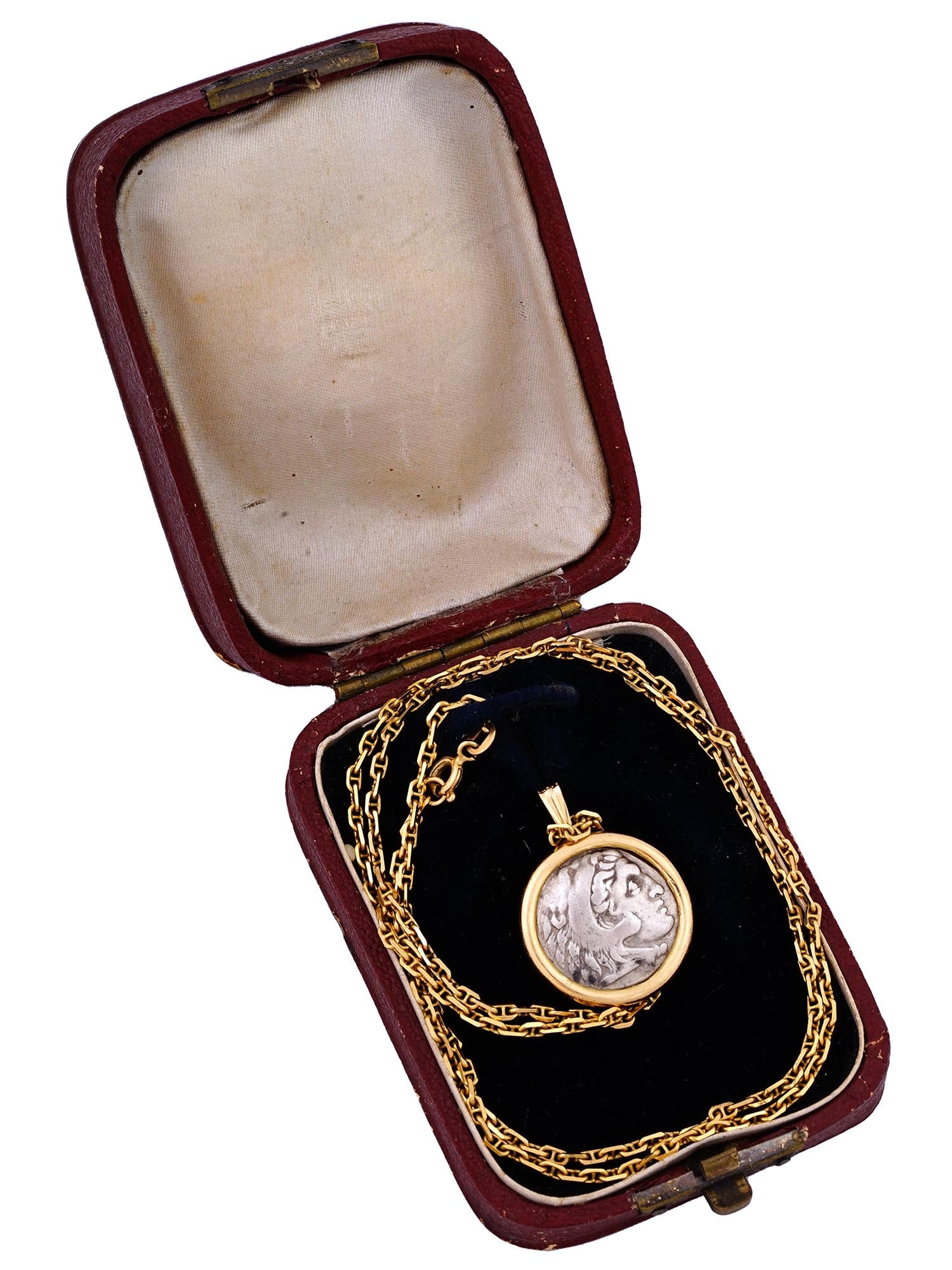 ANCIENT GREEK SILVER TETRADRACHM COIN PENDANT (1 of 6)