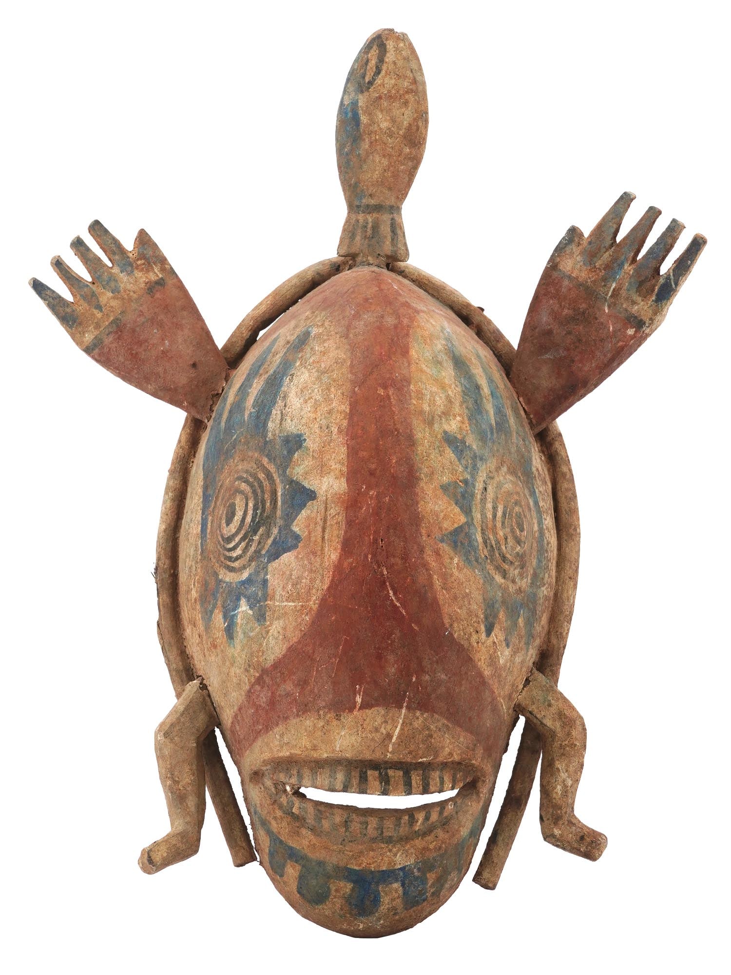 SOUTHWESTERN ALASKAN YUPIK ESKIMO SHAMAN WOODEN MASK (1 of 7)