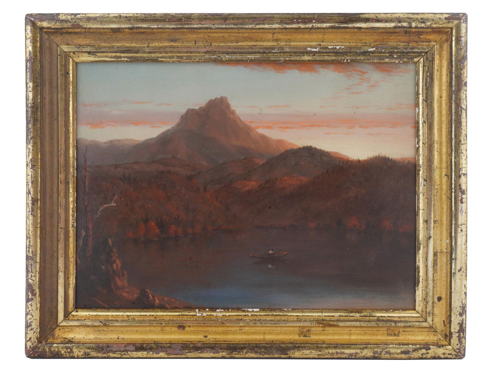 19TH C AMERICAN HUDSON RIVER SCHOOL OIL PAINTING (1 of 3)