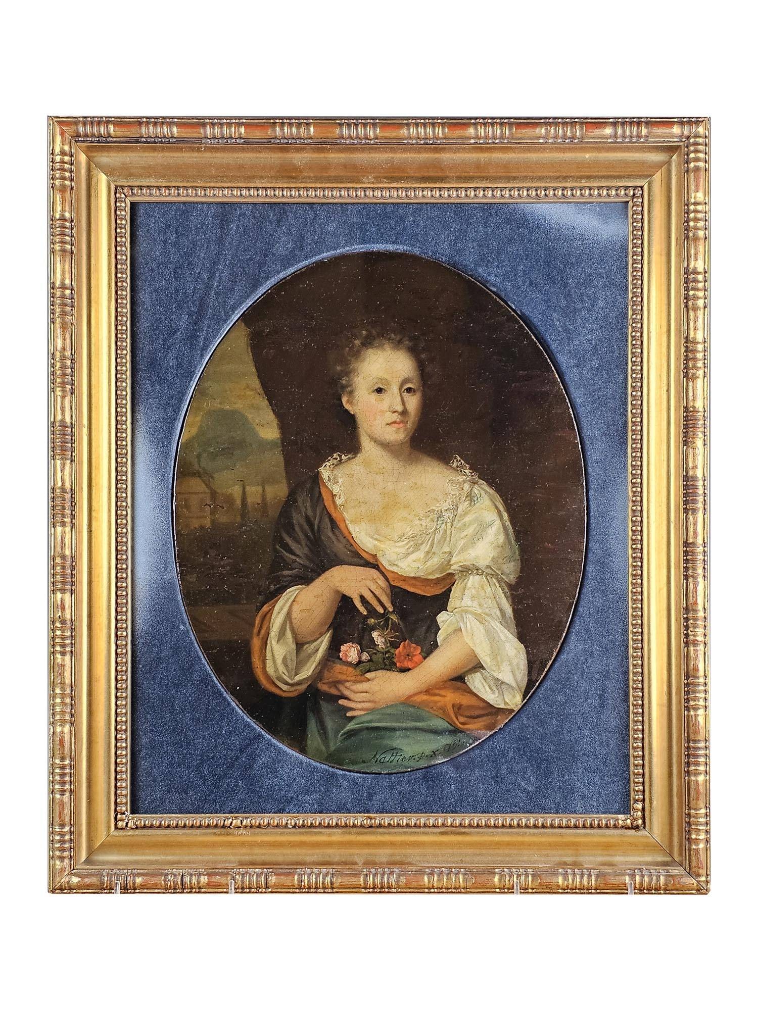 18TH CEN FRENCH OIL PAINTING BY JEAN MARC NATTIER (1 of 6)
