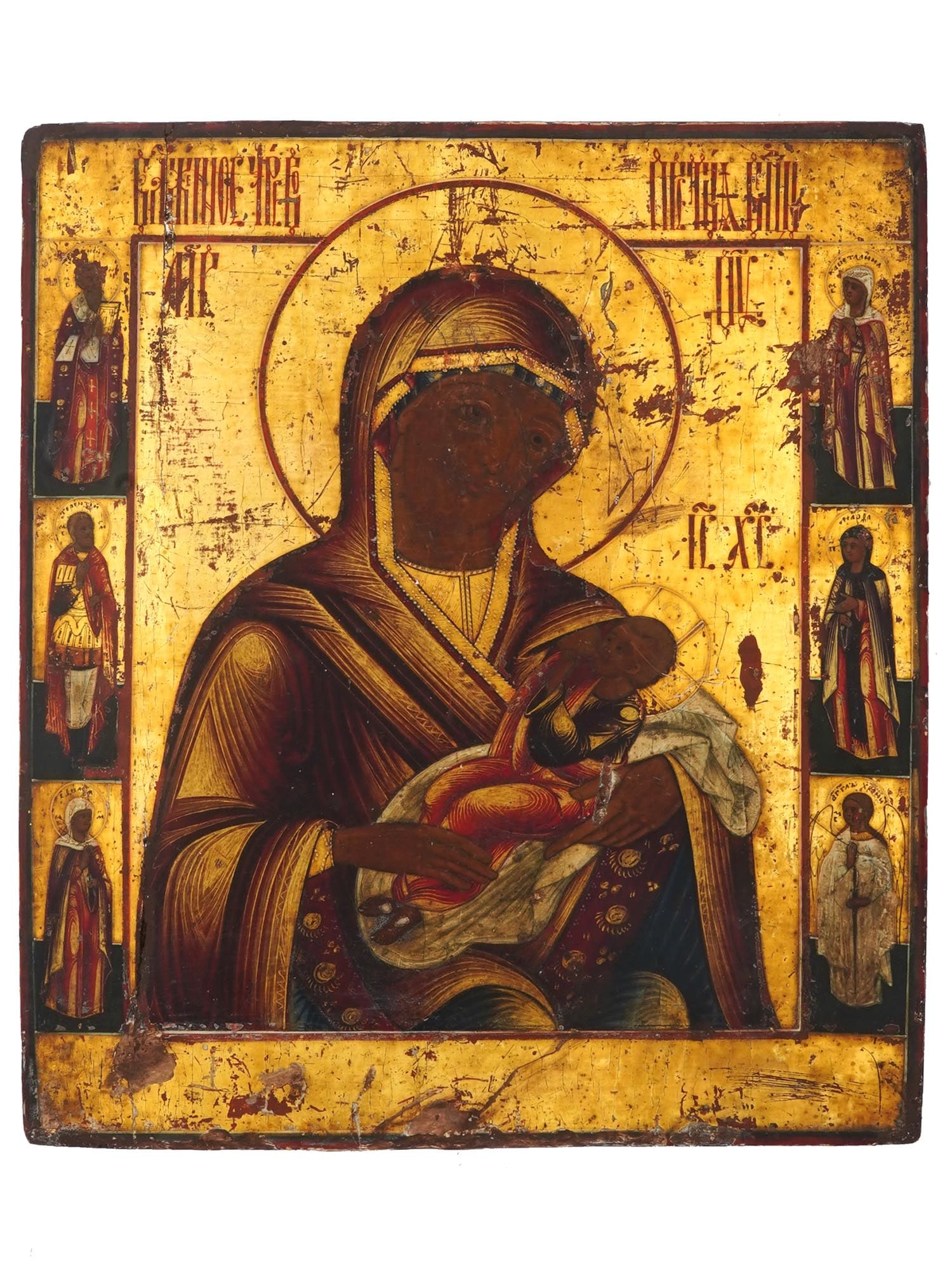 ANTIQUE RUSSIAN ICON MOTHER OF GOD THE MILKGIVER (1 of 7)