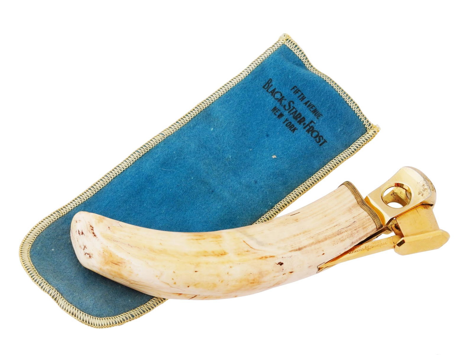 SOLINGEN STERLING SILVER AND CARVED CIGAR CUTTER (1 of 8)