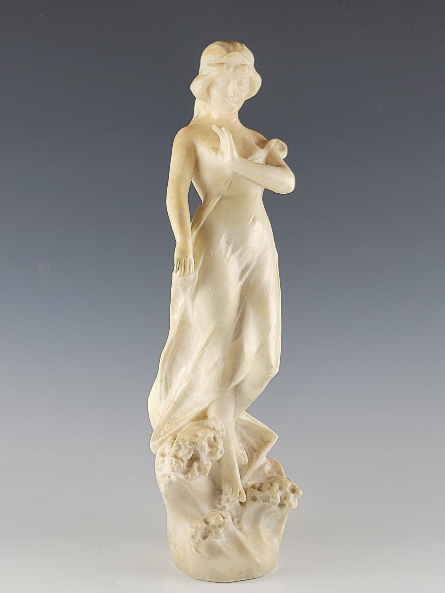 19TH C ITALIAN ART NOUVEAU MARBLE STATUE BY BALACCHI (1 of 9)