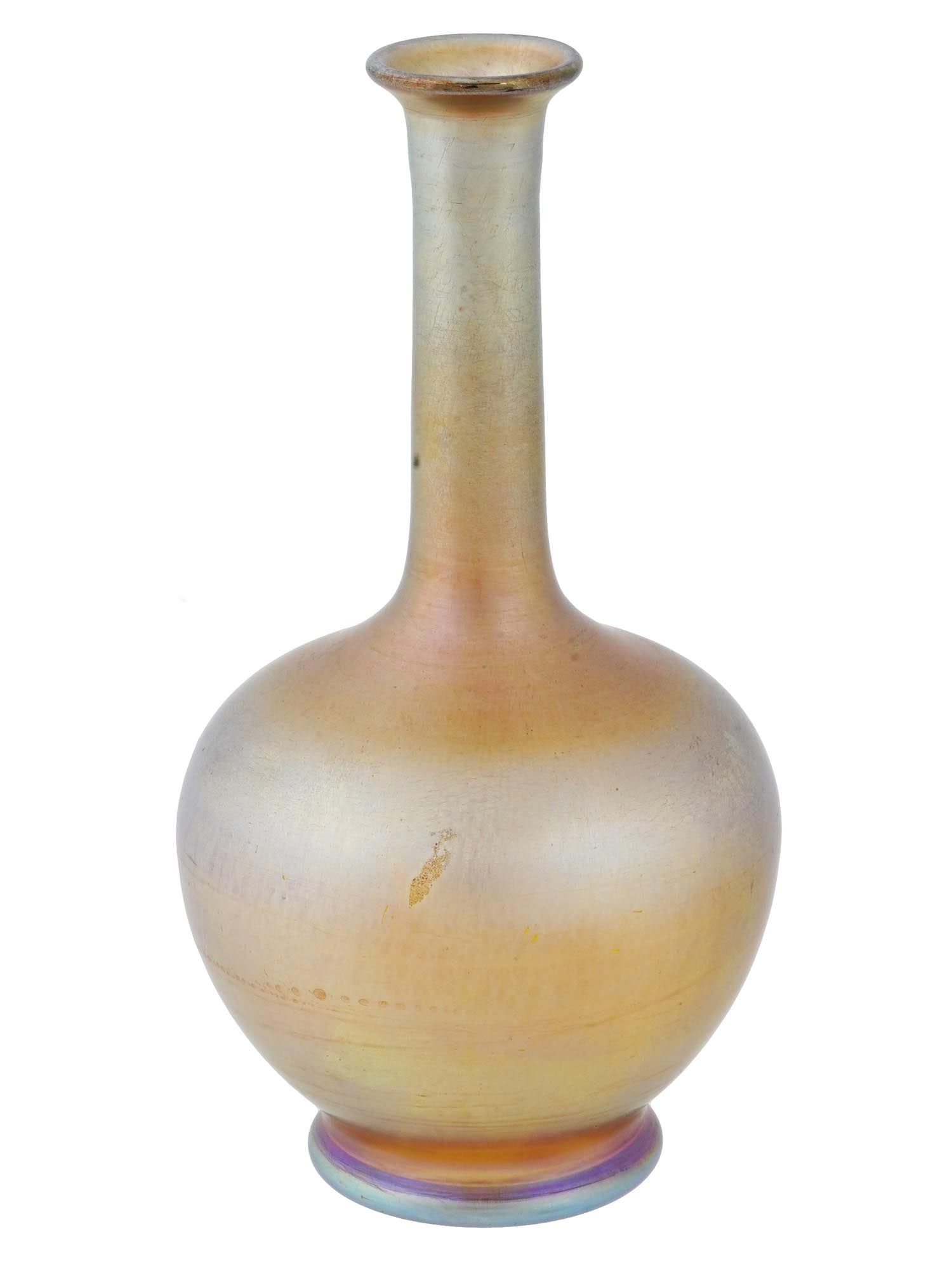ART NOUVEAU LOUIS COMFORT TIFFANY FAVRILE GLASS VASE (1 of 5)