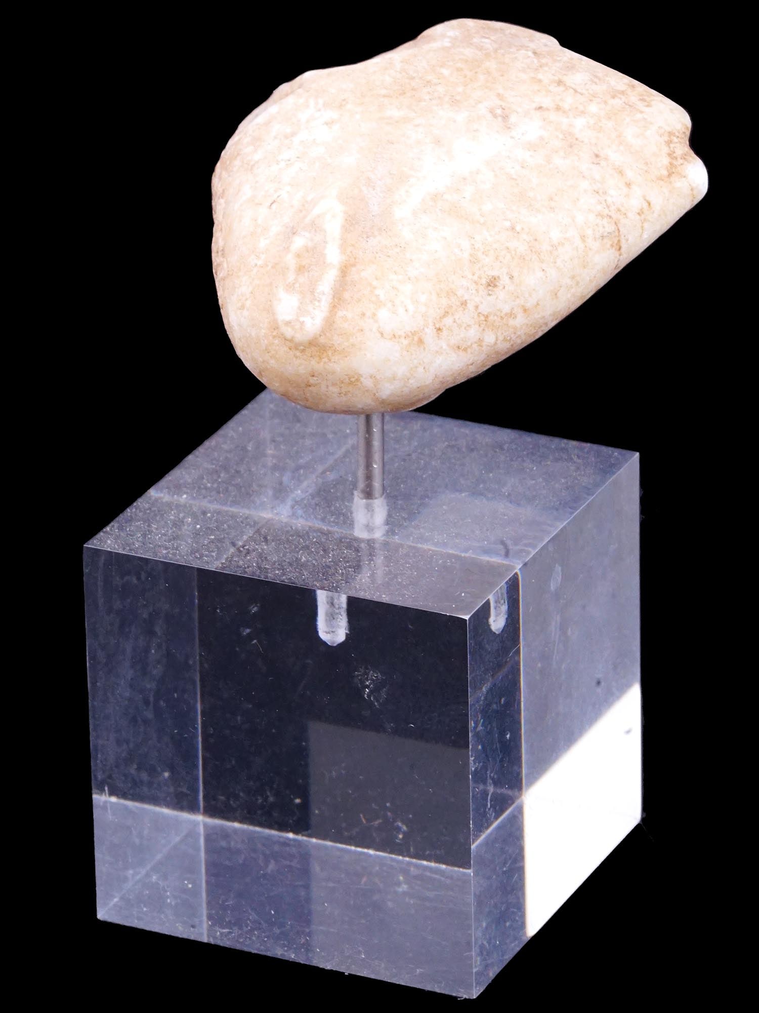 ANCIENT BRONZE AGE CYCLADIC GENUINE CARVED IDOL HEAD (1 of 10)