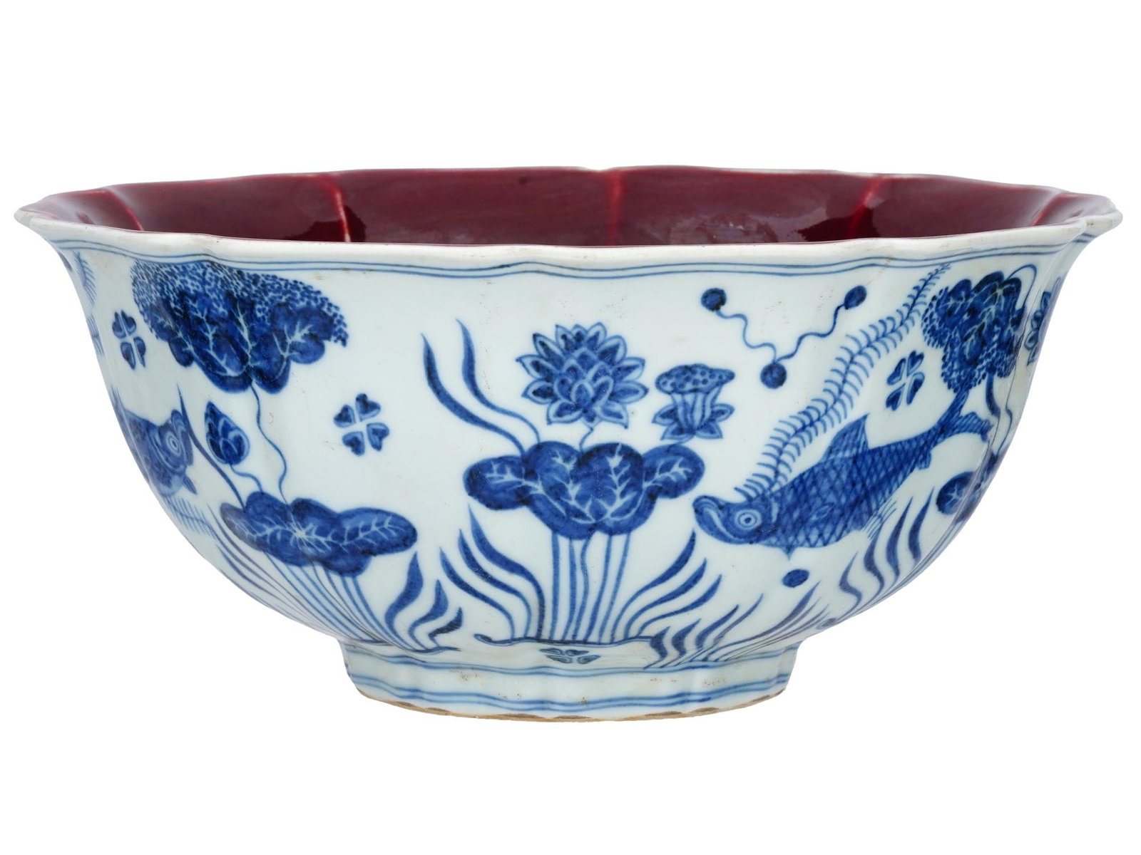 ANTIQUE CHINESE MING DRAGON BLUE WHITE PORCELAIN BOWL (1 of 6)