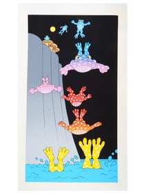 AMERICAN FROG COLOR SILKSCREEN BY STUART MOSKOWITZ