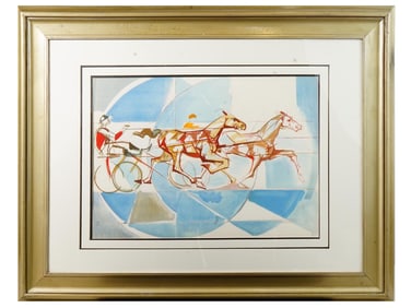 FRENCH J C DESPIERRE LIMITED ED EQUESTRIAN LITHOGRAPH