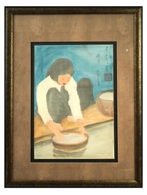 AFTER PHAN CHANH NGUYEN VIETNAMESE WATERCOLOR PAINTING
