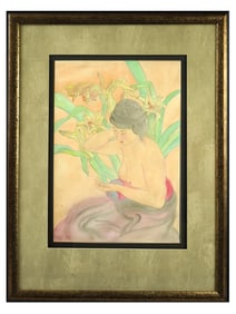 PORTRAIT PAINTING ON SILK AFTER NGUYEN PHAN CHANH