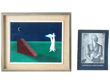 OIL PAINTING BY GERTRUDE ABERCROMBIE W CATALOG