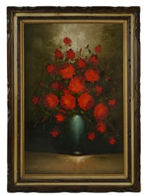 LARGE AMERICAN BELLOWS STILL LIFE OIL PAINTING