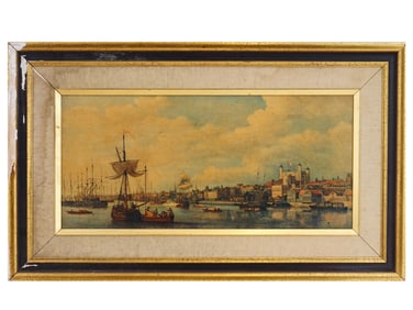 AFTER SAMUEL SCOTT ENGLISH SEASCAPE COLOR LITHOGRAPH