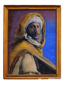 EUROPEAN SCHOOL PORTRAIT PAINTING BY S SIMONSEN