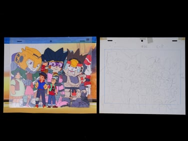 GROUP OF 1993 ORIGINAL JAPANESE ANIME PRODUCTION CELS