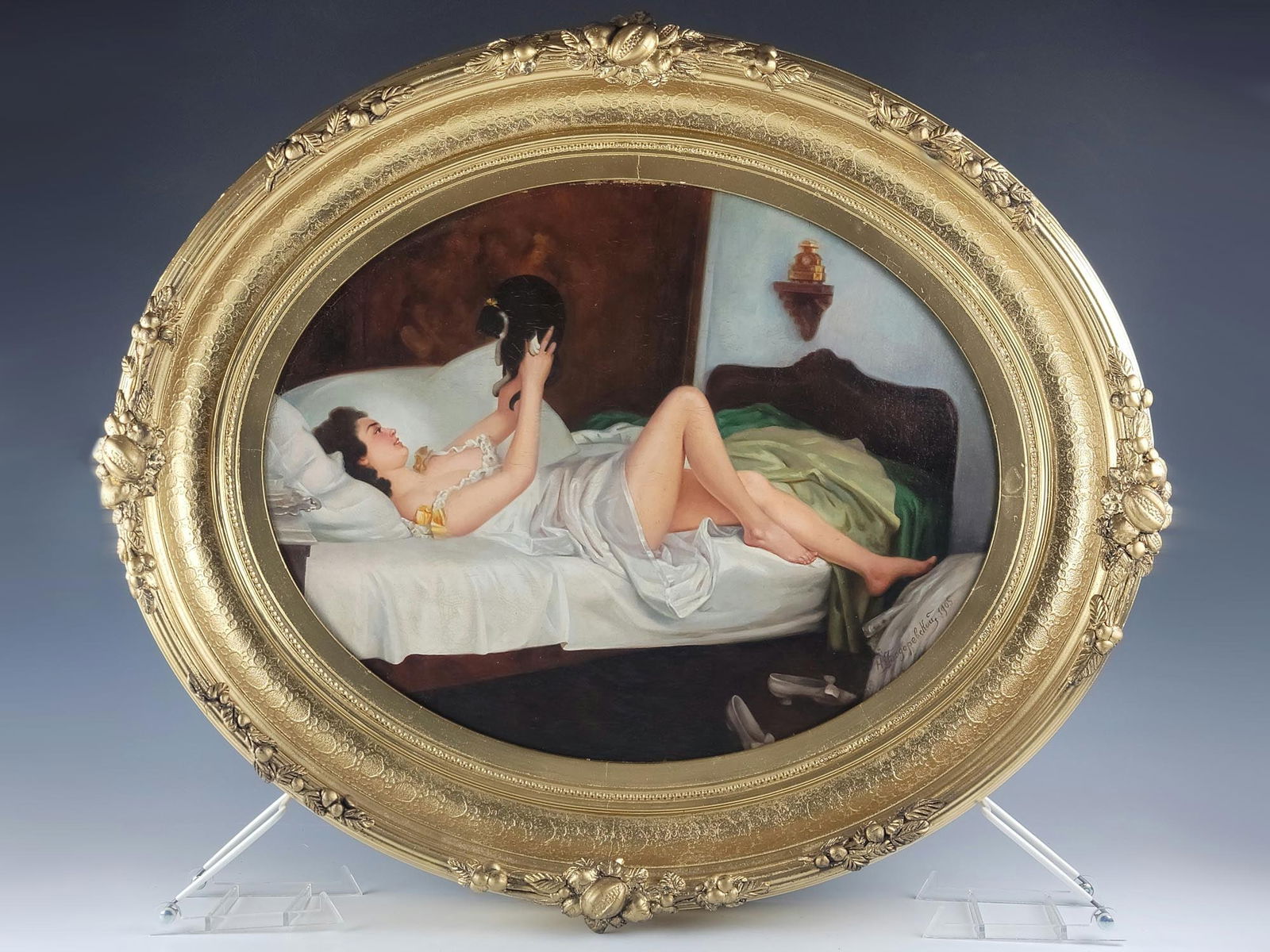 1905 UKRAINIAN OIL PAINTING BY NIKOLAI BODAREVSKY (1 of 8)